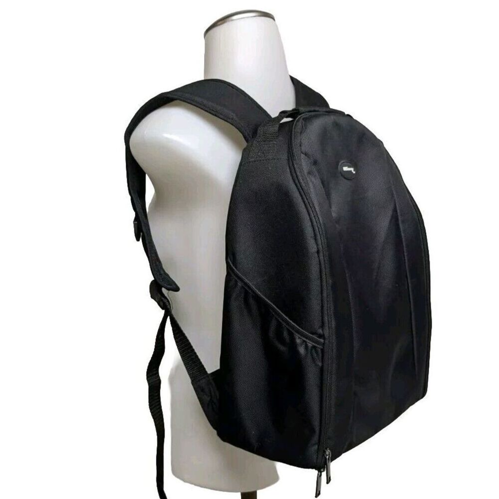 Ultimax Camera DSLR Padded Backpack / Bag Pockets Hoop N Loop Black